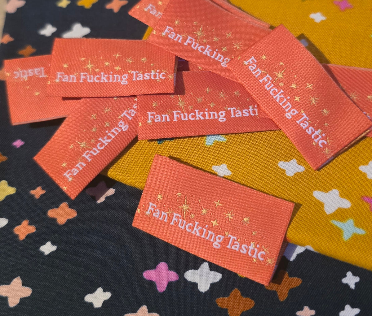 Sweary labels fan.f ing ..tastic