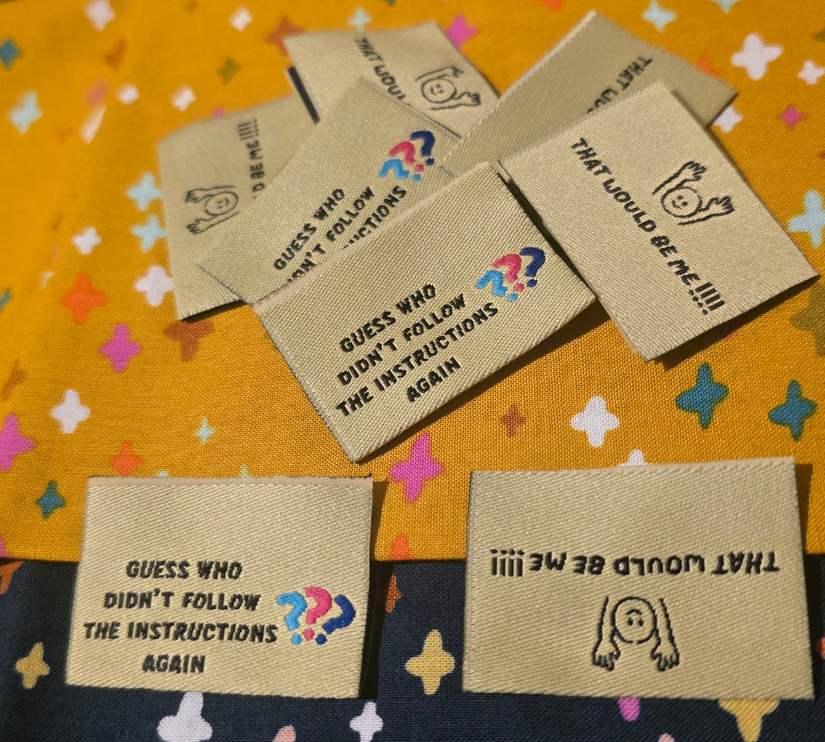 FUN Labels GUESS WHO DIDN'T READ THE INSTRUCTIONS
