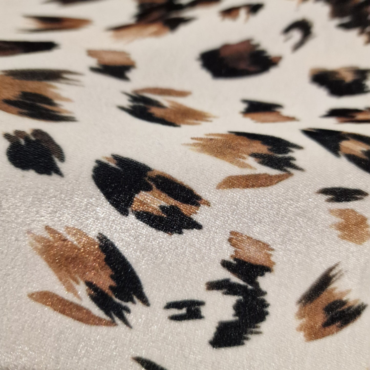 Leopard print velour
