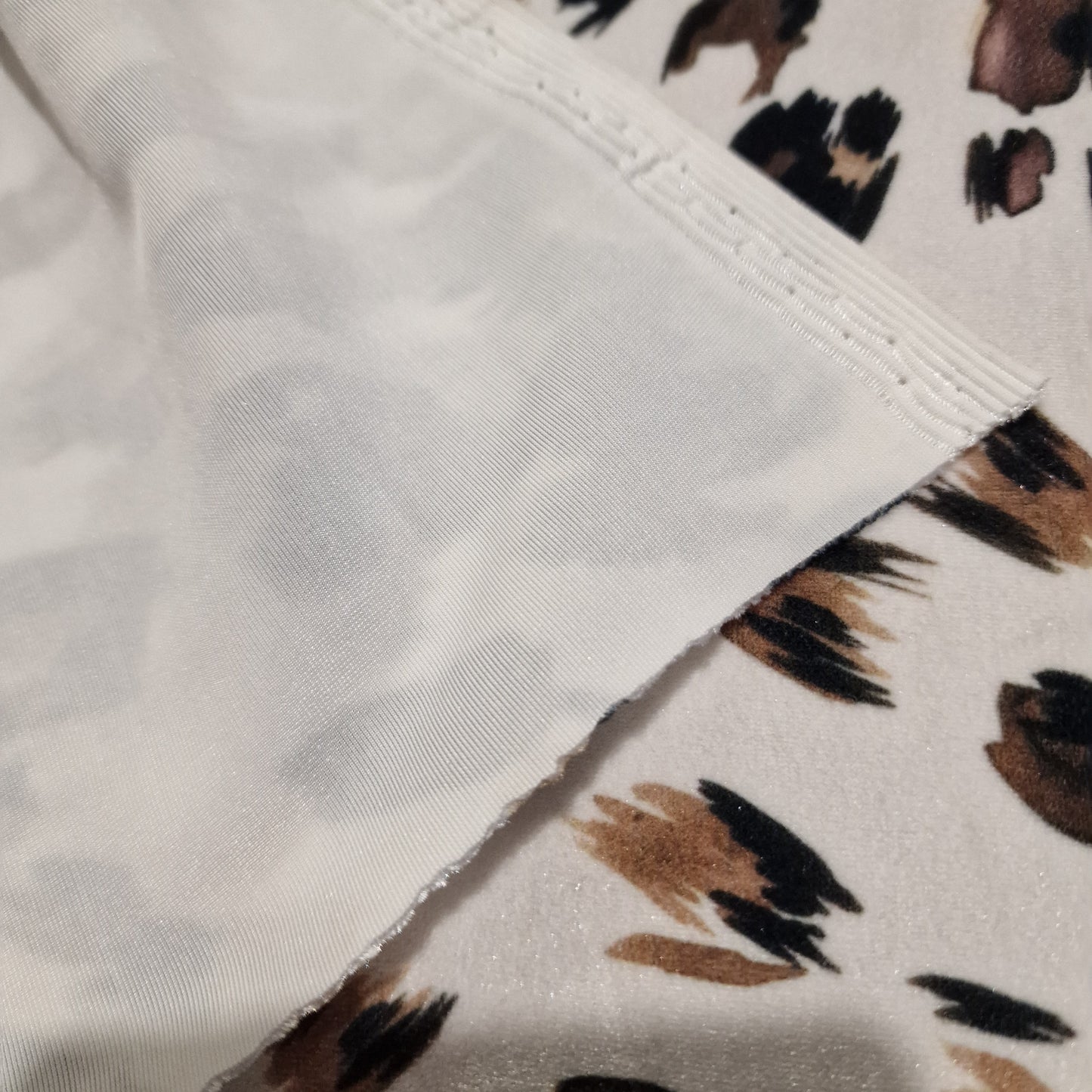 Leopard print velour