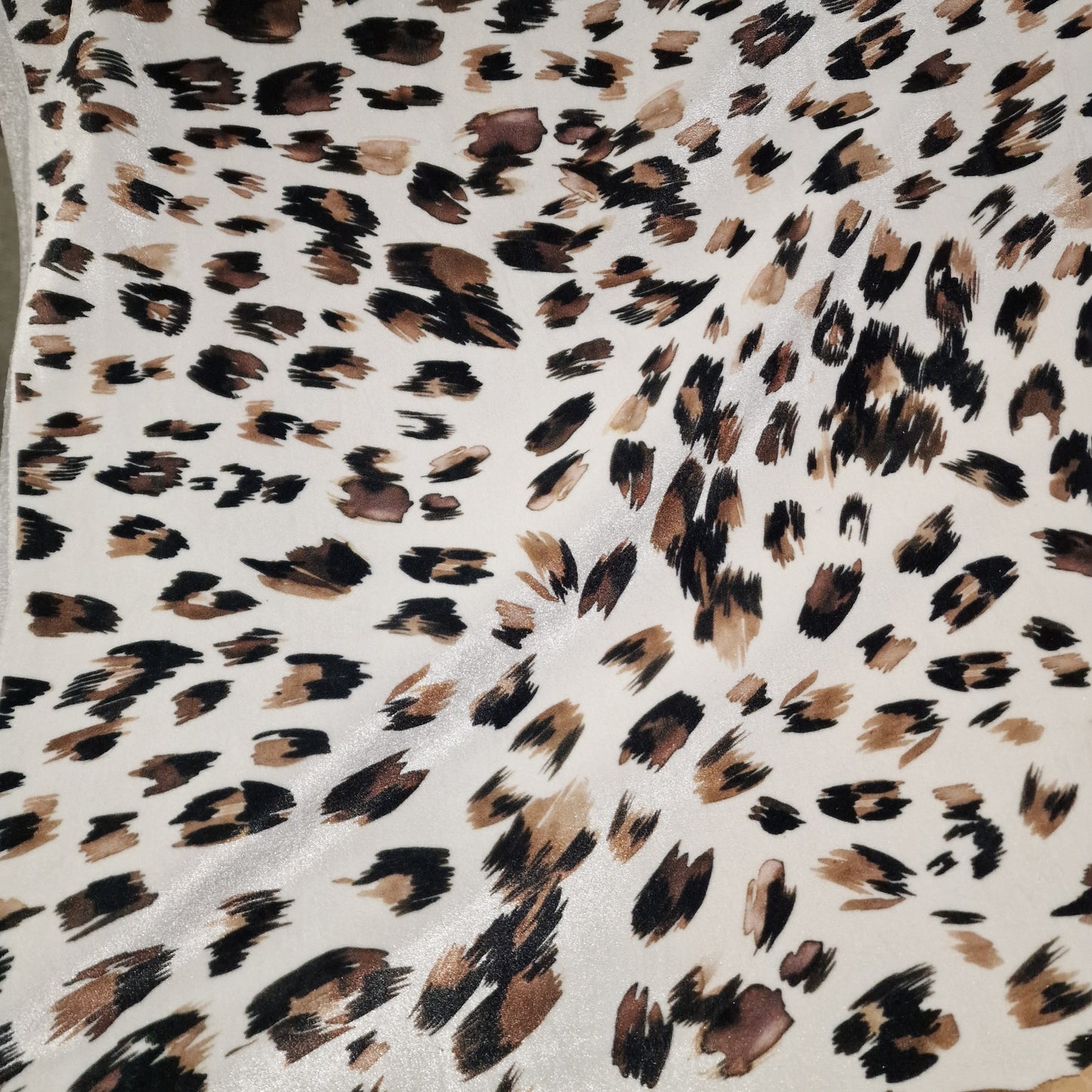 Leopard print velour