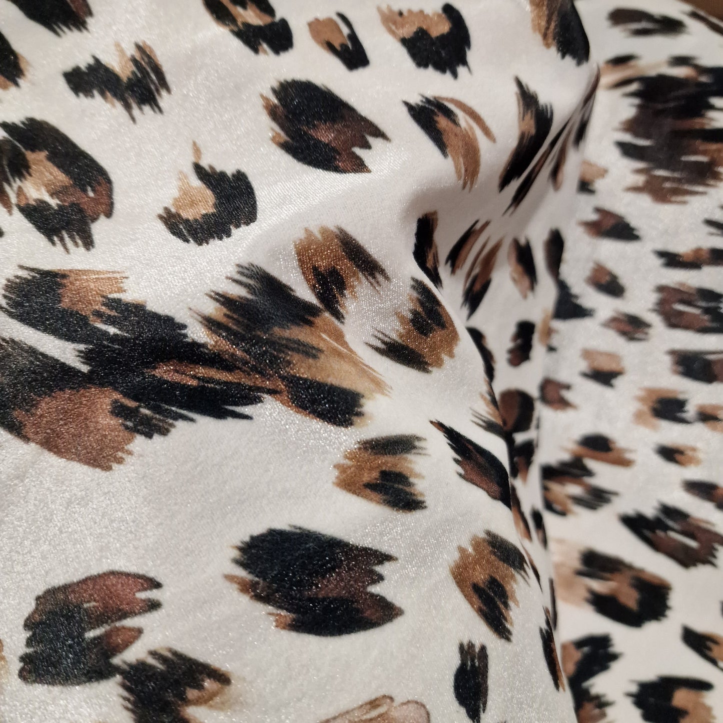 Leopard print velour
