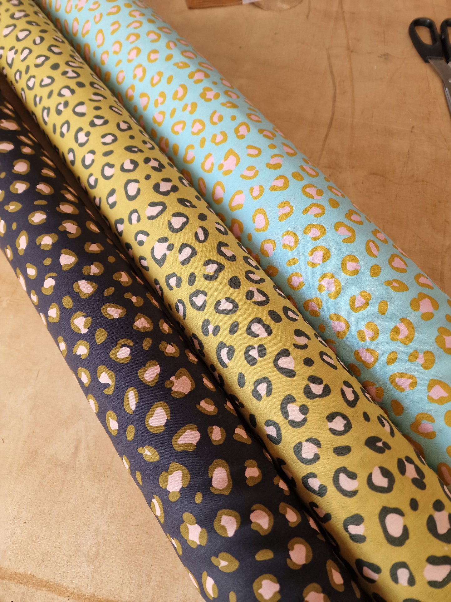 Leopard Print Cotton 100%cotton 3 colours