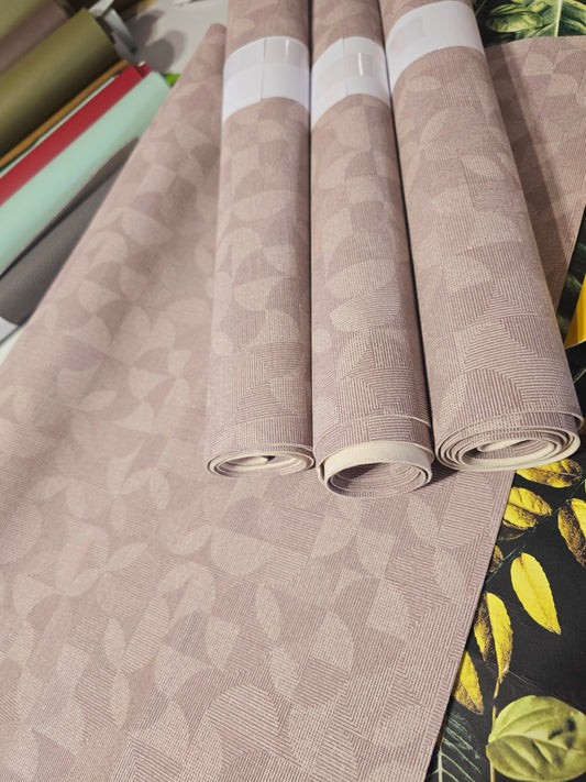 New purple pastel pattern printed faux leather