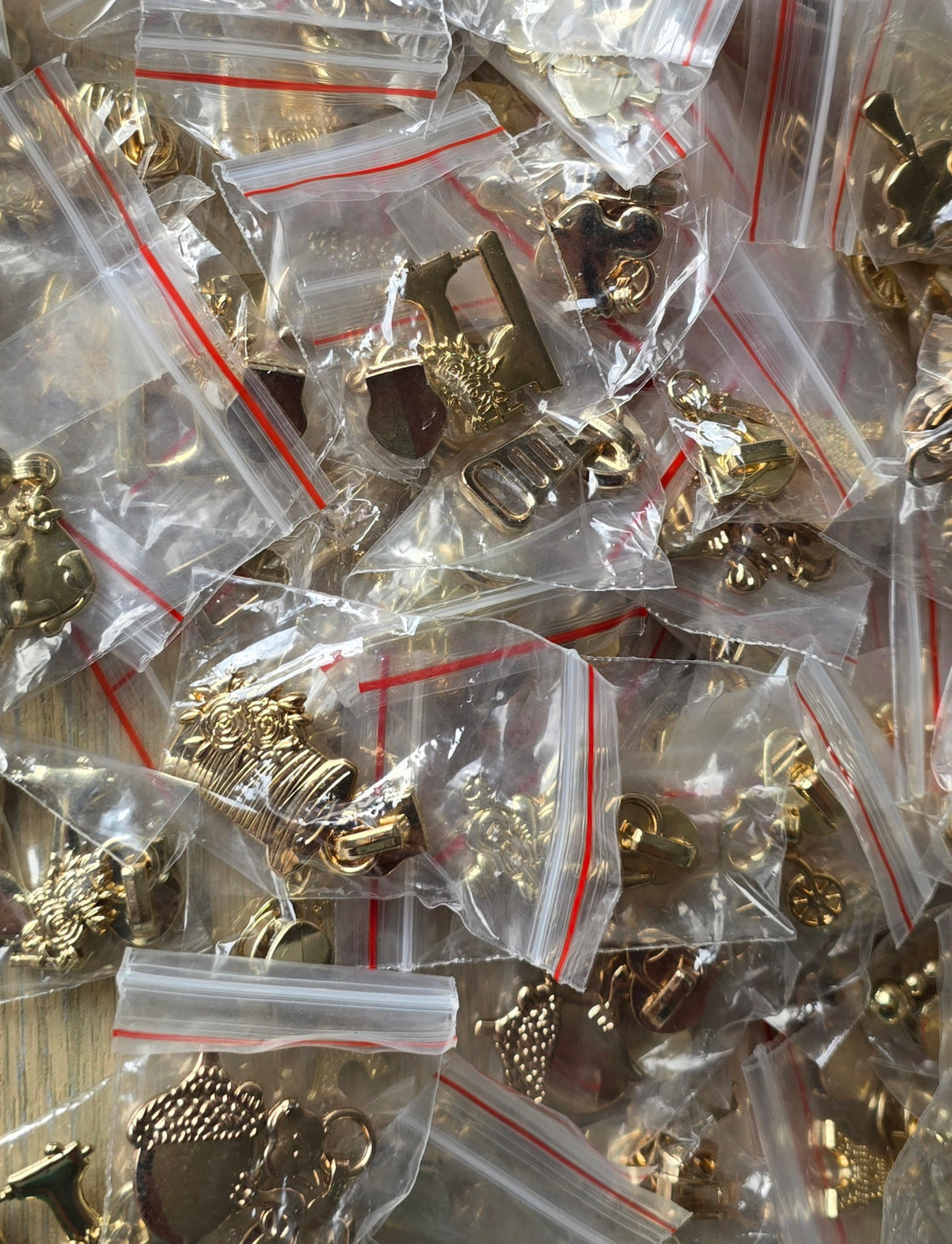 Pack of 10 RANDOM MIX pulls size 5# GLITZY GOLD