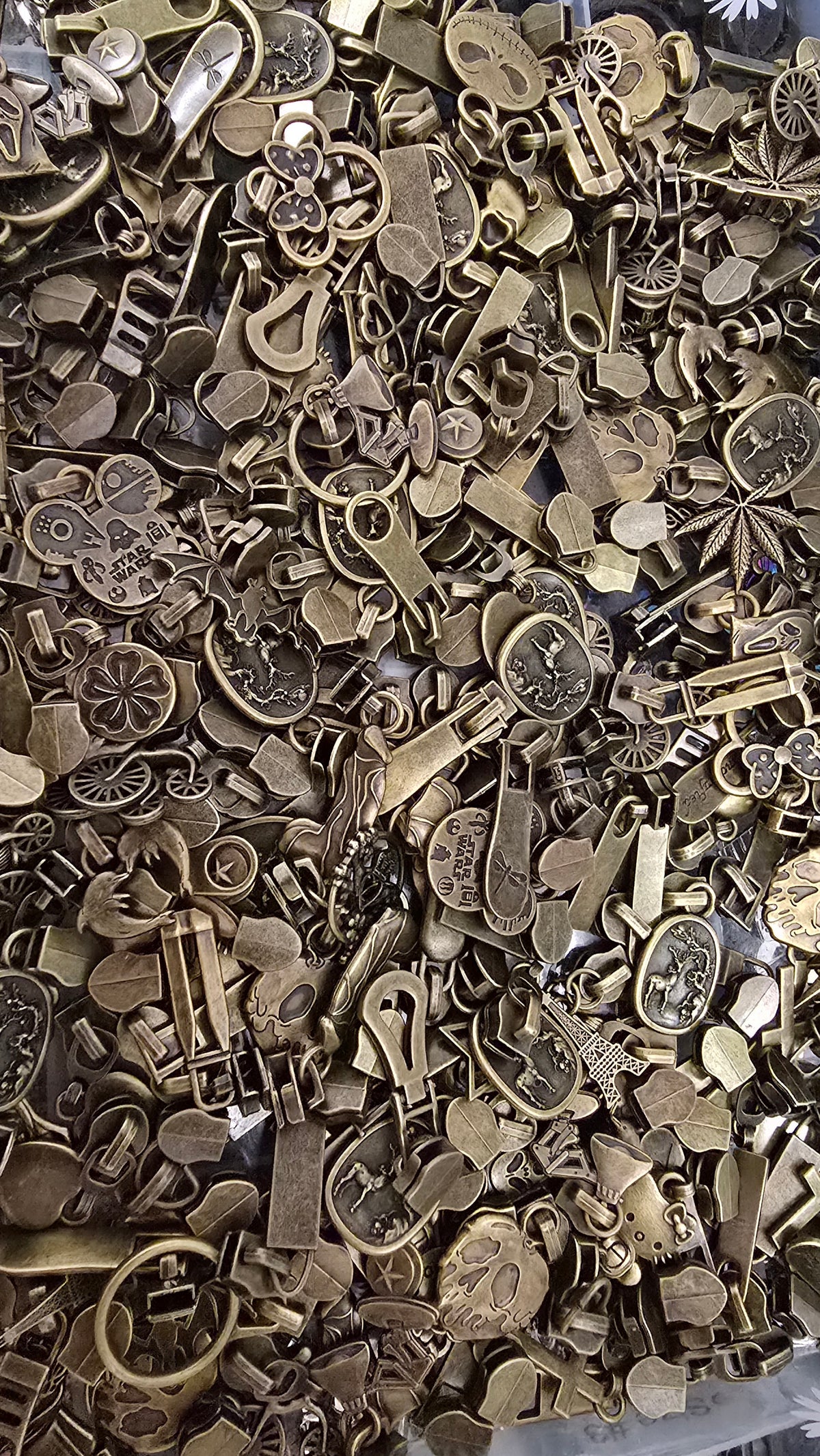 Pack of 10 RANDOM MIX pulls size 5# ANTIQUE BRASS