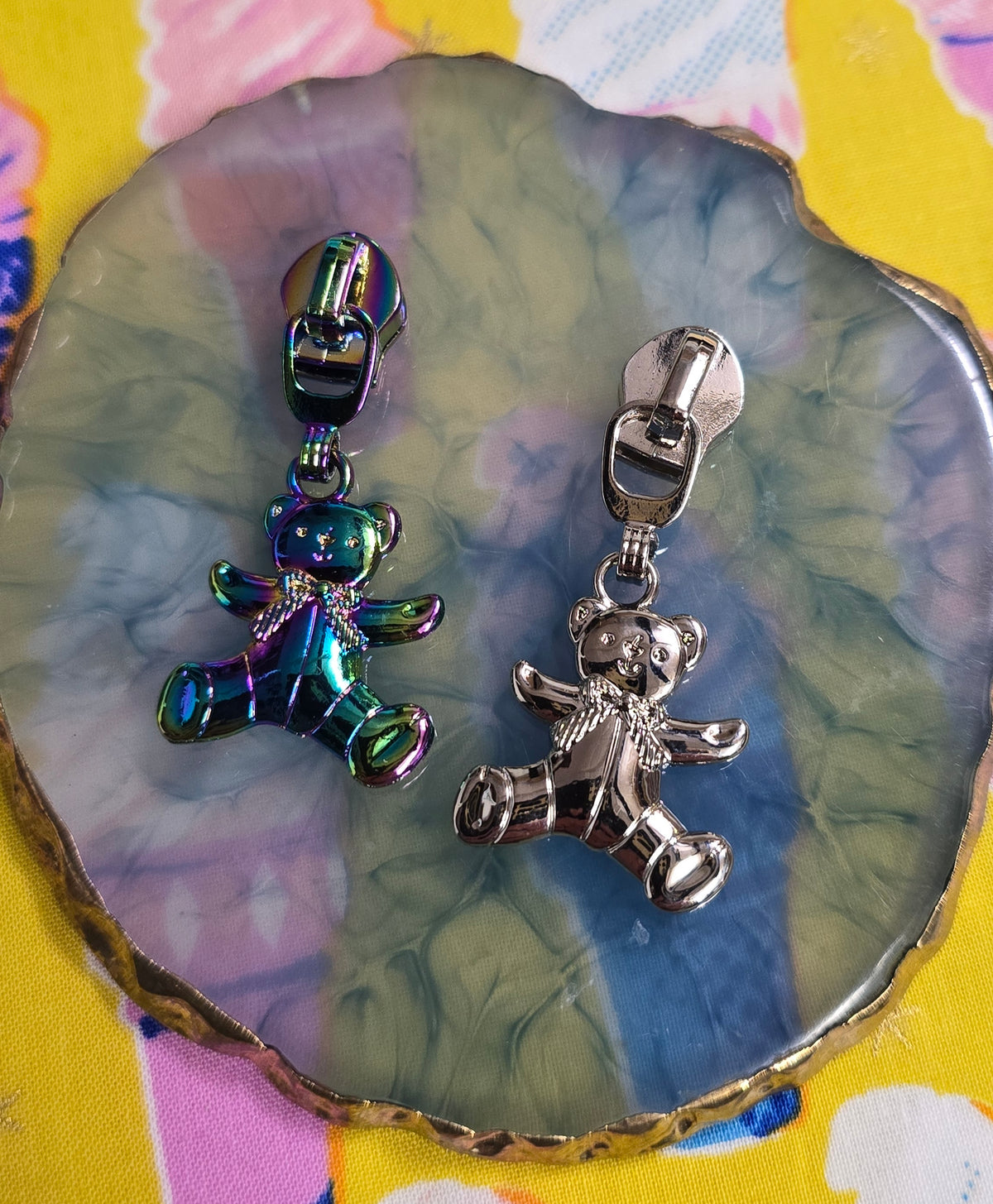 Size 5# TEDDY BEAR zip pulls SALE