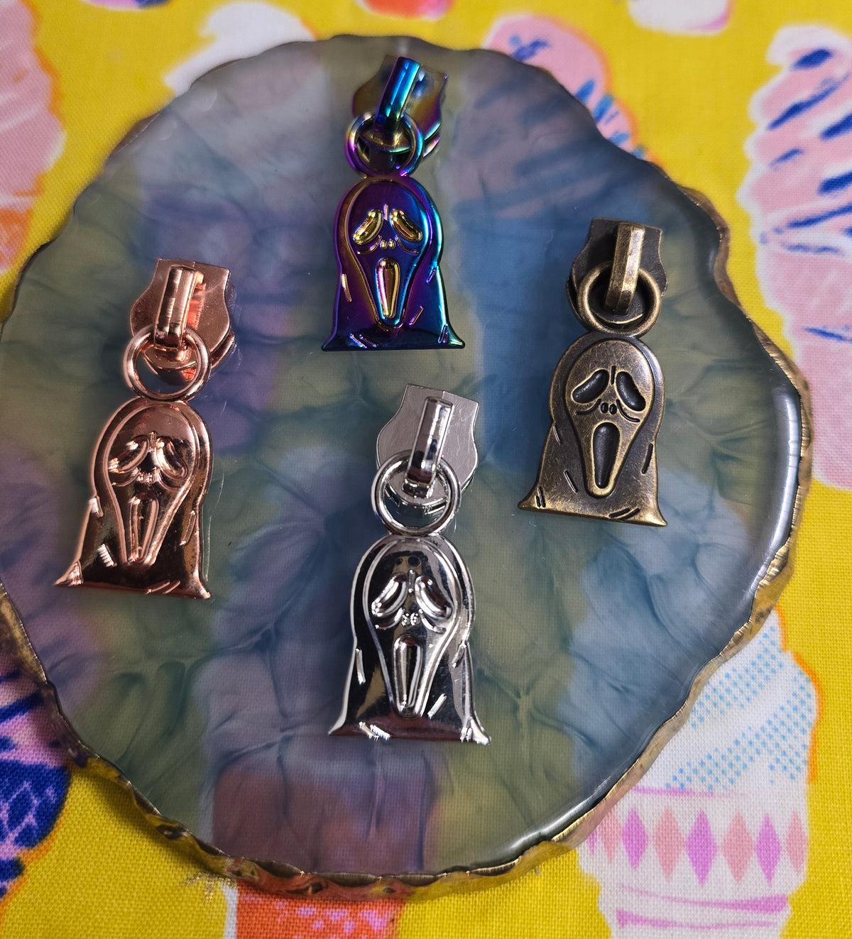 Size 5# Ghost face zip pulls SALE