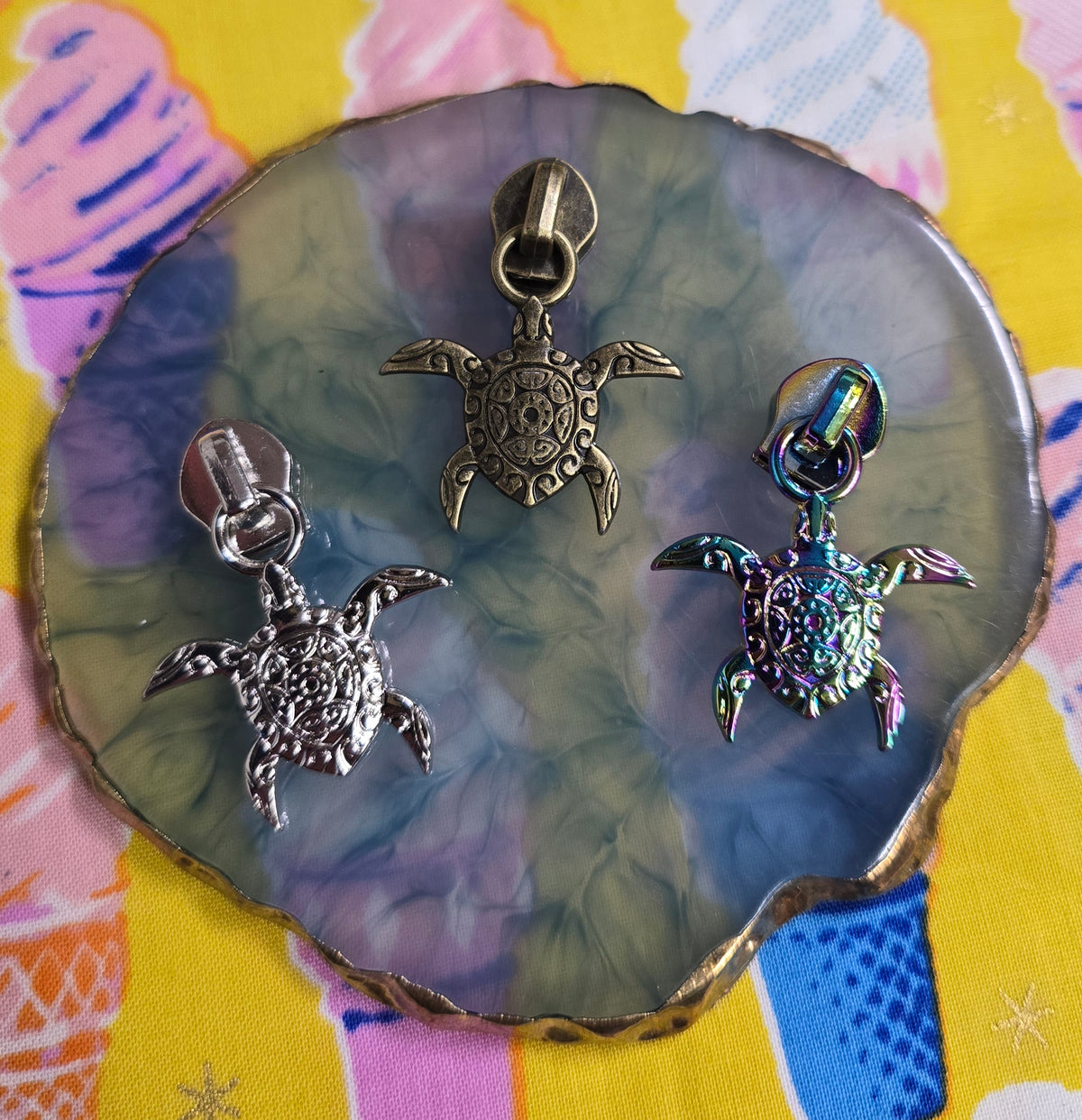 Size 5# TURTLE zip pulls NEW