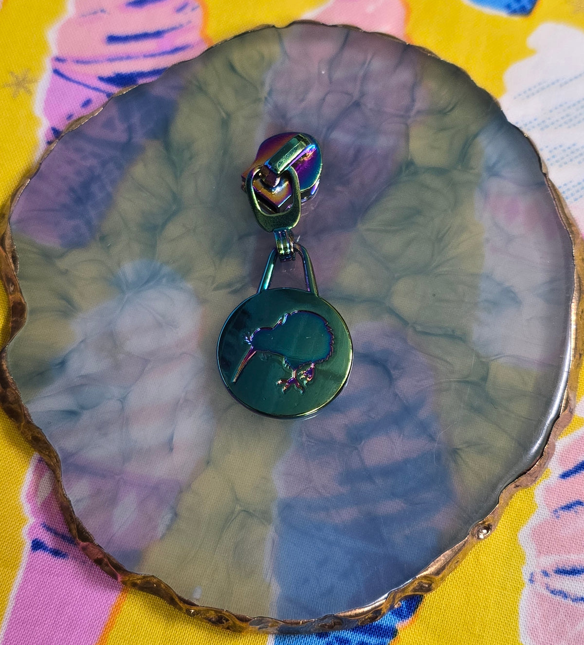 Size 5# bird pendant design zip pulls SALE