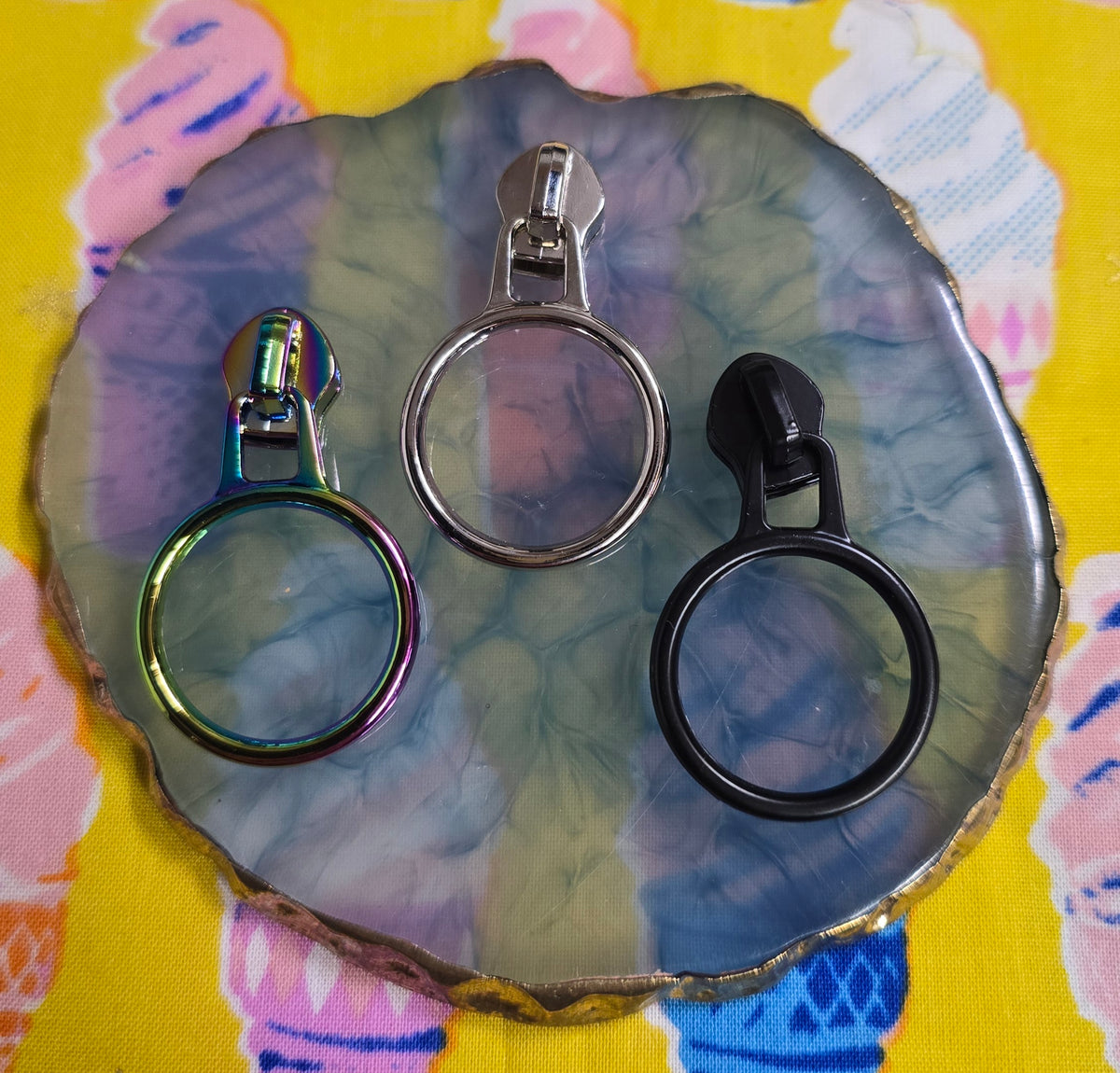 Size 5# HOOP zip pulls NEW
