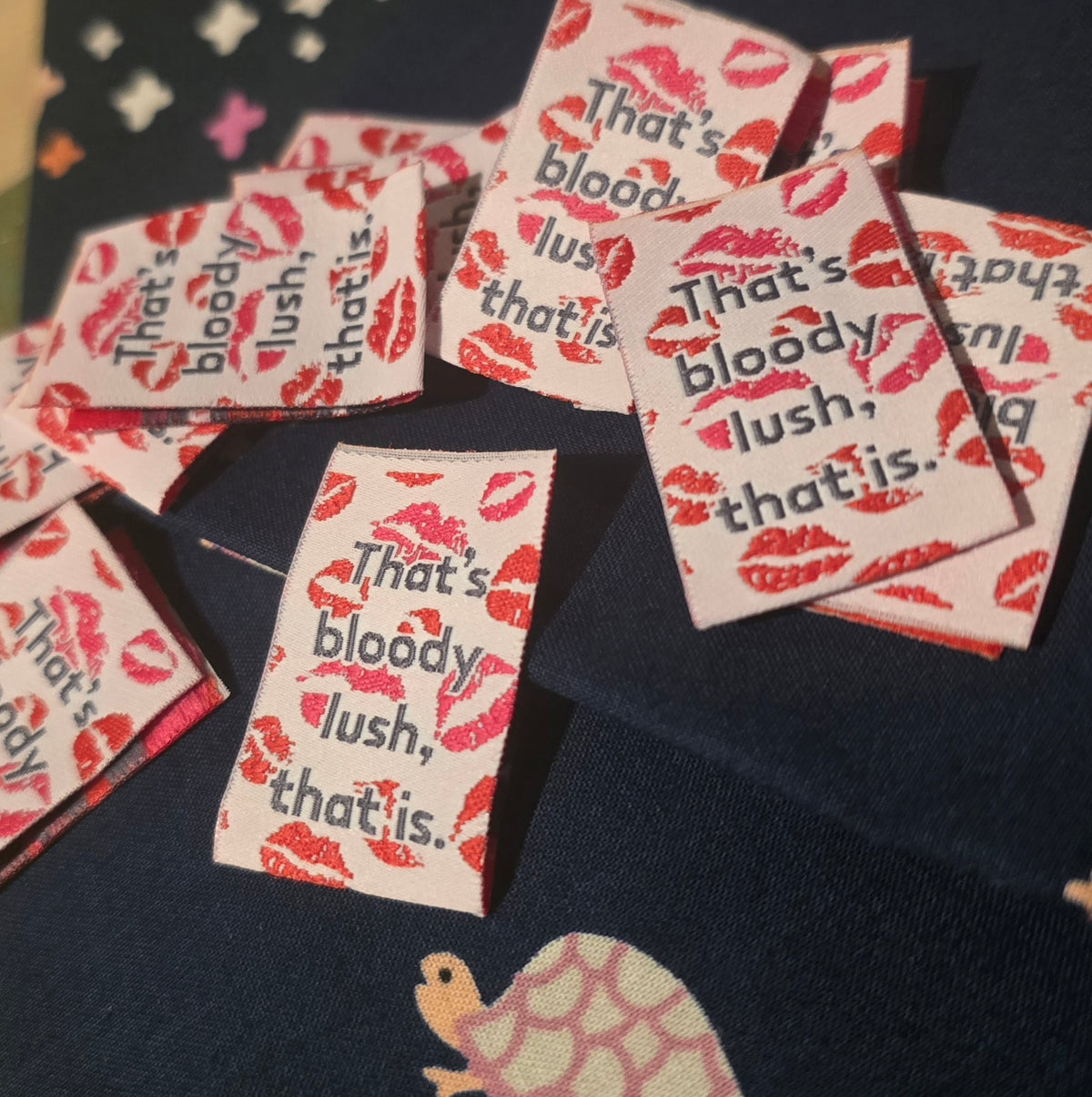 Sweary labels That's bloody lush