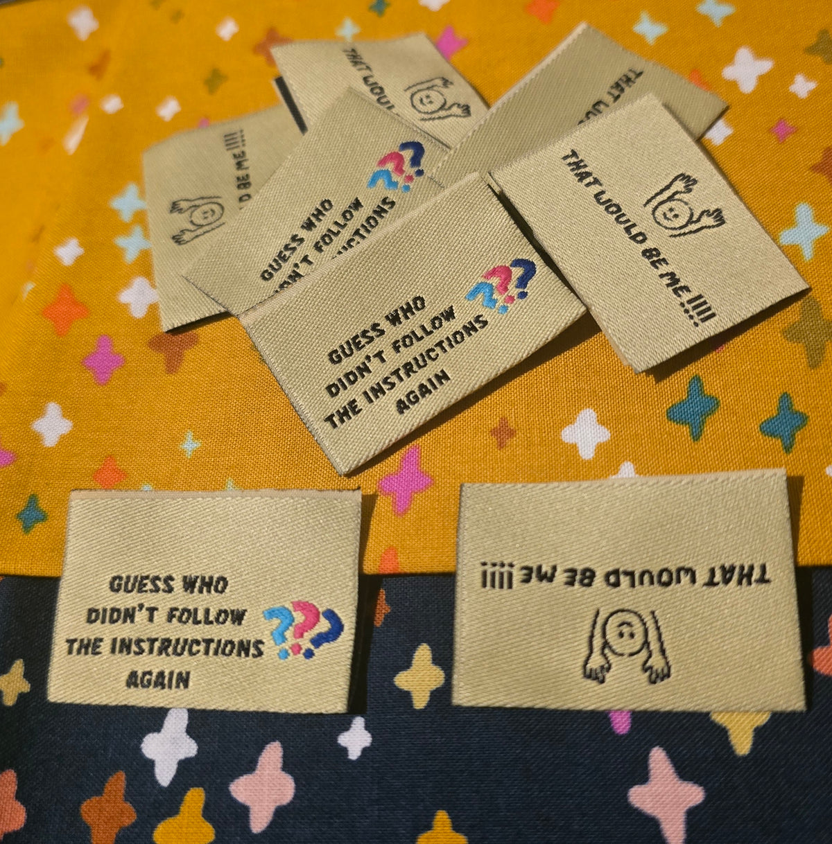 FUN Labels GUESS WHO DIDN'T READ THE INSTRUCTIONS