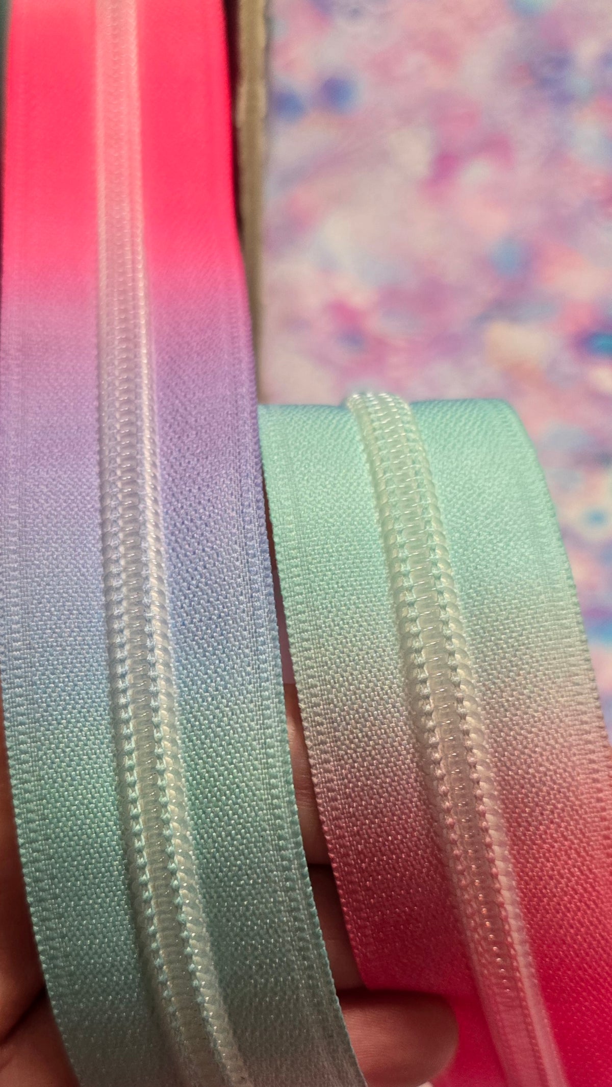 SIZE 5# PASTEL Fade continuous zipper tape